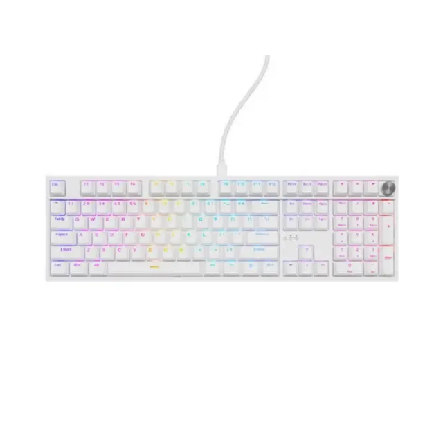Genesis Gaming Keyboard Thor 404 US RGB Mechanical White Outemu Peach Silent (NKG-2300) (GNSNKG-2300)