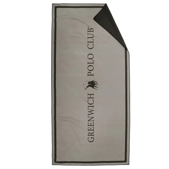 Πετσέτα θαλάσσης 80x170 Grey - Black 5213 Greenwich Polo Club