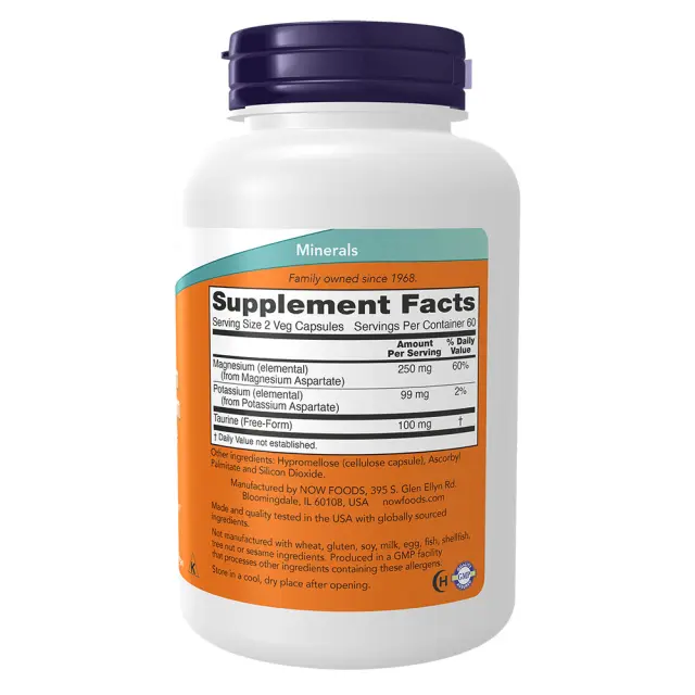 Now Foods Magnesium & Potassium Aspartate 2