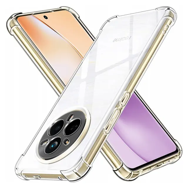 Techsuit - Shockproof Clear Silicone - Realme 14 Pro - Clear