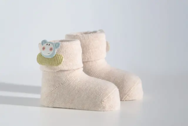Socks Baby Panda Μπεζ Σκούρο
