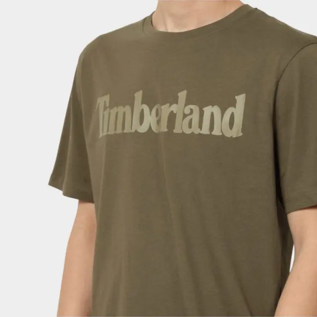 Timberland - Ανδρικό T-shirt με Λογότυπο TB0A2BRN-AR5 Λαδί - S 2