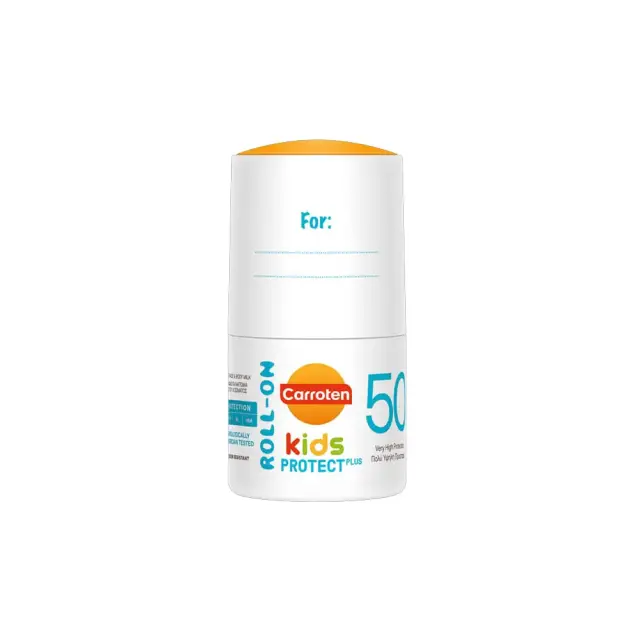 Carroten Kids Protect Plus Roll-On 4D Protection Face & Body Milk SPF50+ Παιδικό Αντηλιακό Γαλάκτωμα για Πρόσωπο & Σώμα, 50ml