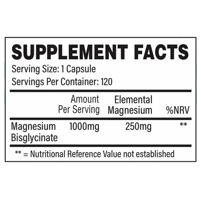 Magnesium Bisglycinate 120 Caps (tbJP) 2
