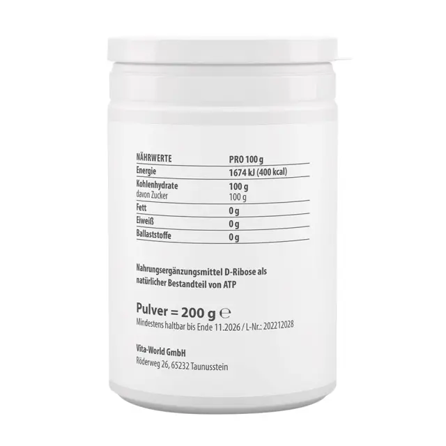 Vitaworld D-Ribose 2