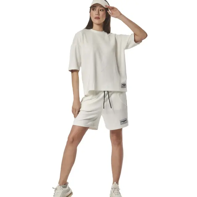 Body Action Women's Tech Fleece Lifestyle Shorts Άσπρο 031427-05A (Body Action) - Small