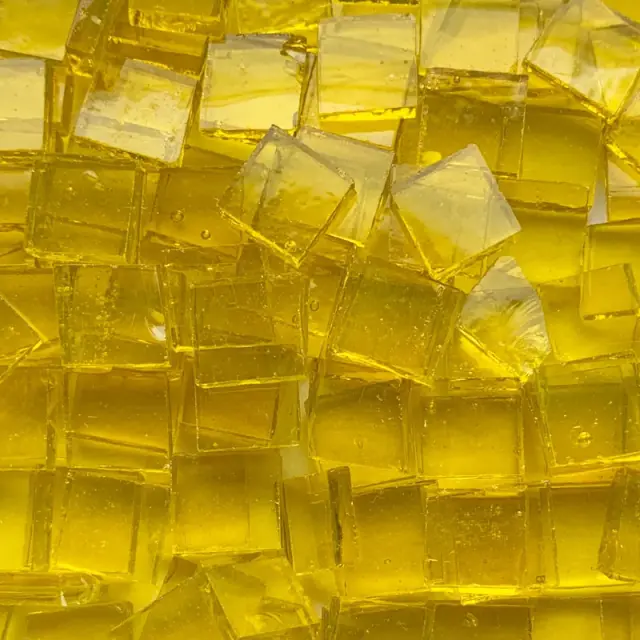Γυάλινη Ψηφίδα Tiffany Glass 10x10mm - T041 Lemon - 200gr