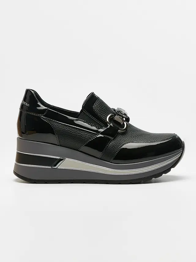 Donna Serena Sneakers Γυναικείο δέρμα Μαύρο DSE/5522 NERO - 36 3