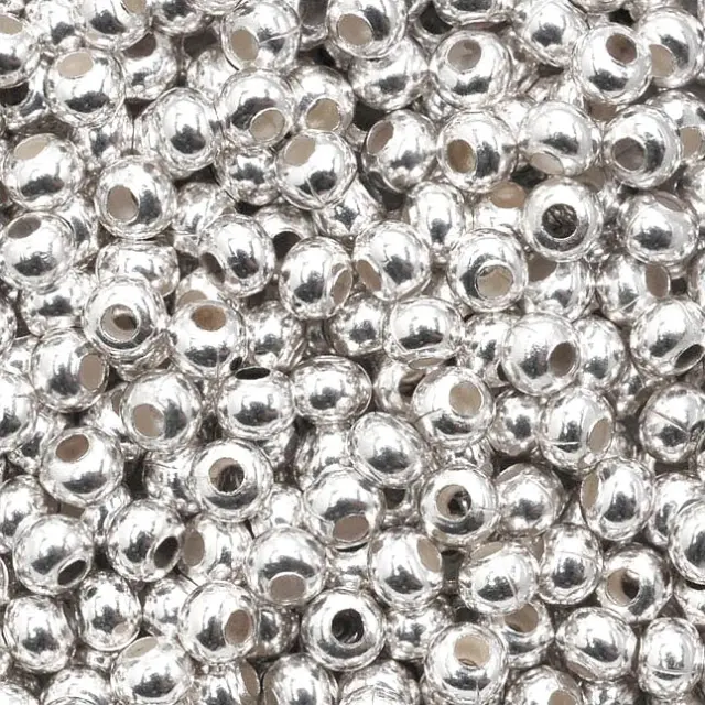 Μεταλλικές Χάντρες Rhodium Color 8/0 ~200τεμ