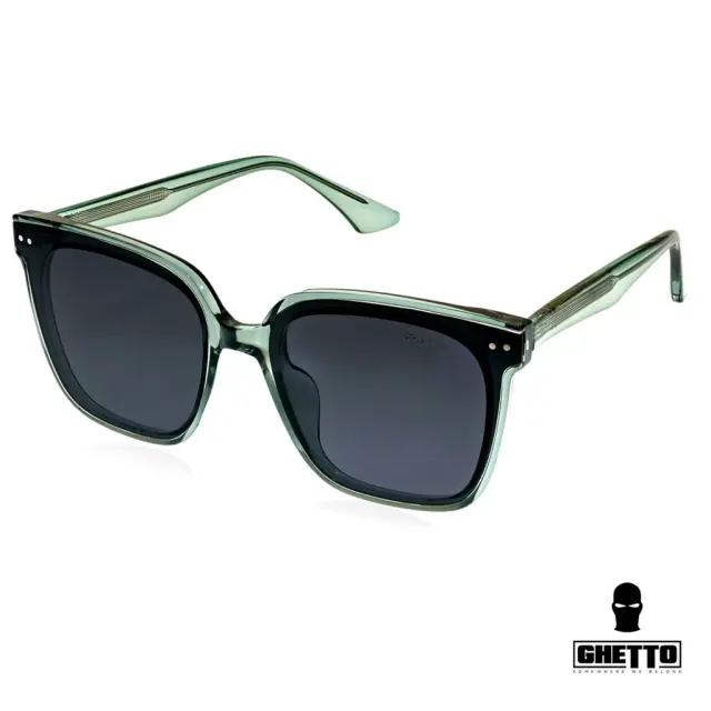 Ghetto Oversized Cat Eye Sunglasses ClearGreen Frame For Women