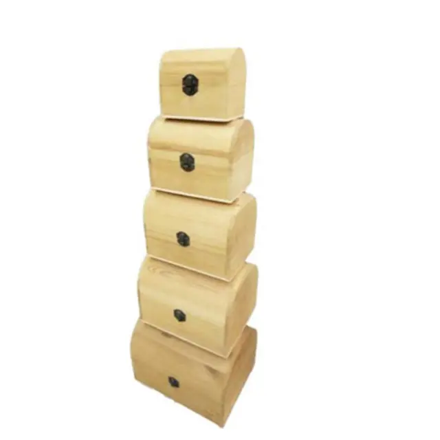 Σετ Ξύλινα Κουτιά Αποθήκευσης 5τμχ 5x18x17.5cm, 5x15x15.8cm, 18x12x13.8cm, 15x9.5x11.8cm, 12x7x9.8cm SDS-1074