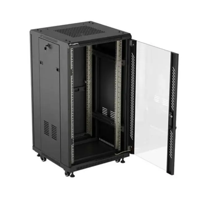 Lanberg Καμπίνα Rack 19" 22U 600X600 Black (FF01-6622-12B)