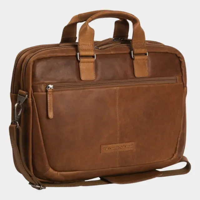 Δερμάτινος Χαρτοφύλακας Chesterfield Seth C40.1010 Ταμπά - ONESIZE