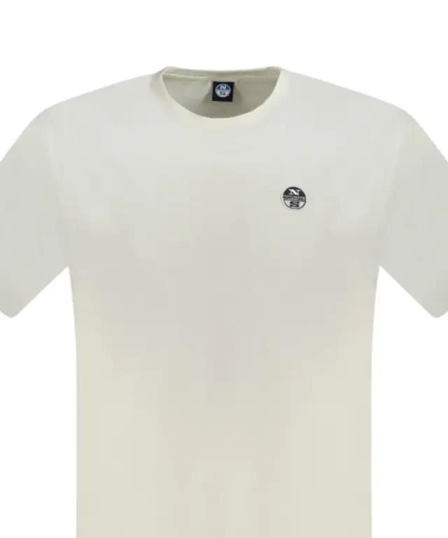 North Sails- Ανδρικό Κοντομάνικο Basic T-Shirt 996016-000-0101 Λευκό 3