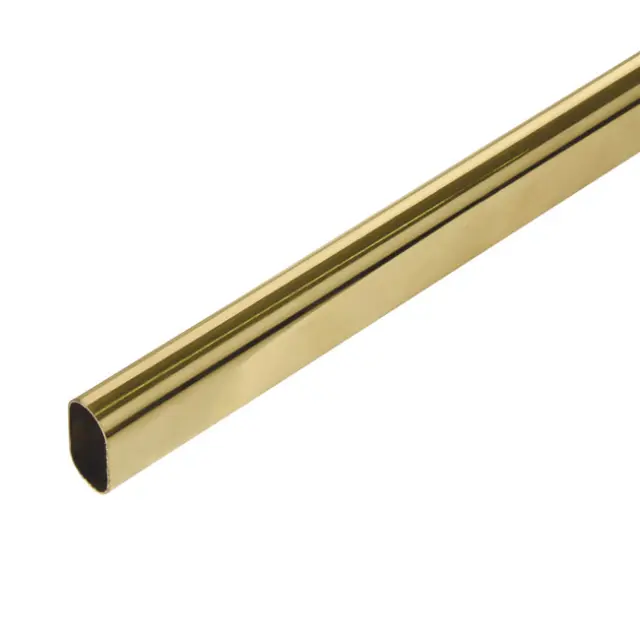 Ράγα Ντουλάπας 30x15x1200mm Μπρούτζος Οβάλ