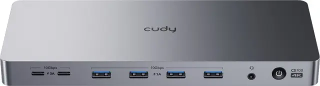 Cudy CS700 Docking station 13in1, USB-C, 2x 4K, 100W PD