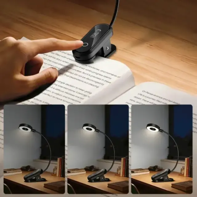 Tech-Protect® LL100 Φωτάκι Διαβάσματος με Κλιπ- Black 2