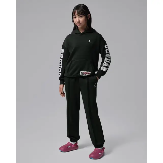 Jordan She's An Allstar Fleece ΠΑΙΔΙΚΟ ΠΑΝΤΕΛΟΝΙ (45G249-G0T) - Μαύρο 2