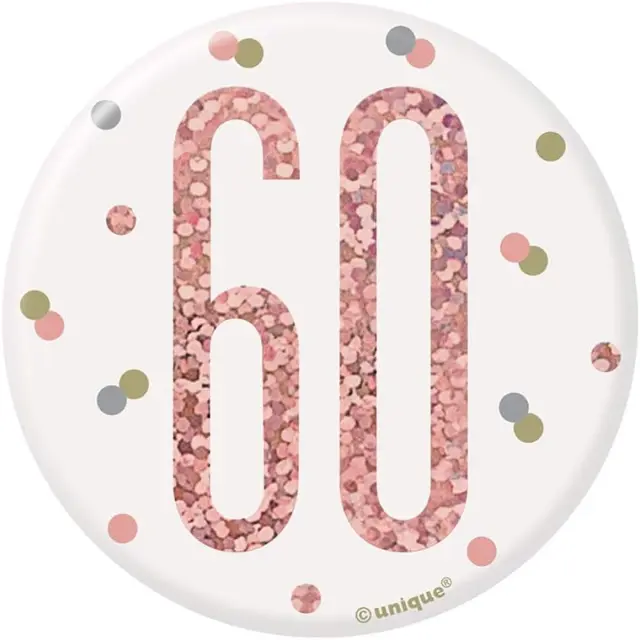 Κονκάρδα 60 Glitz Rose Gold Birthday