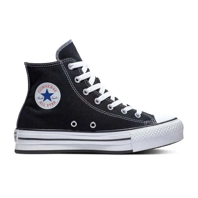 Converse Kids Chuck Taylor All Star Eva Lift HI Canvas Μαύρο - Άσπρο 272855C (Converse)
