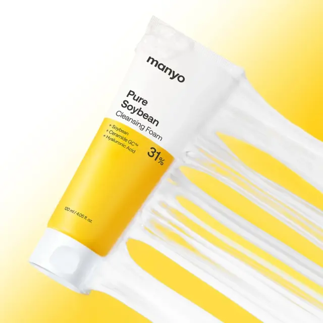 ma:nyo Pure Soybean Cleansing Foam με Σόγια για Απαλό + Βαθύ Καθαρισμό 120ml 2