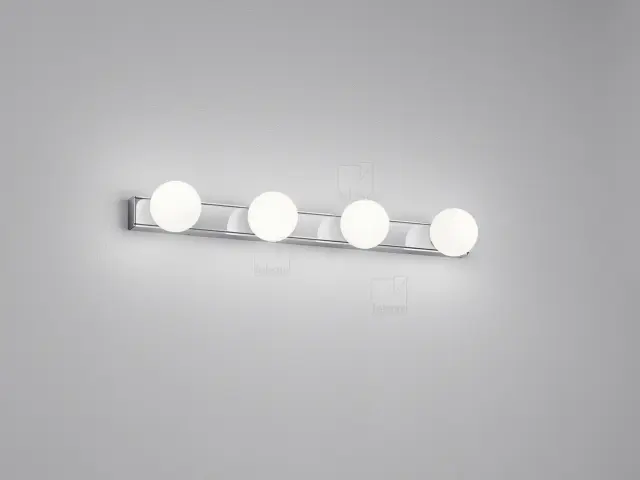 LIS Φωτιστικό Οροφής Τοίχου LED Χρωμίου IP44 12W 2900K Χρώμιο