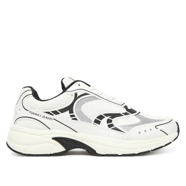 Ανδρικά Sneakers Tommy Hilfiger EM0EM01594 BDS Μπεζ/Μαύρο Μπεζ - 41