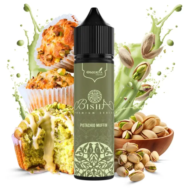 Pistachio Muffin 10ml (60ml) - Bisha Premium by Omerta