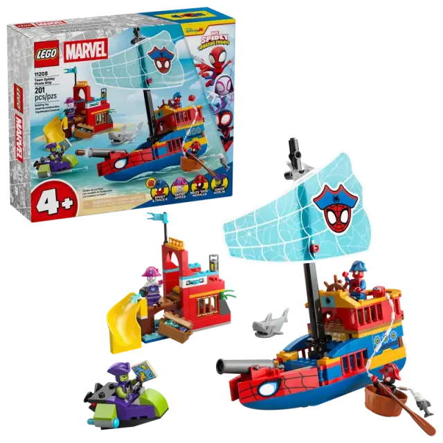 LEGO® Spider-Man Team Spidey Pirate Ship για 4+ Ετών 201τμχ - 11208 2