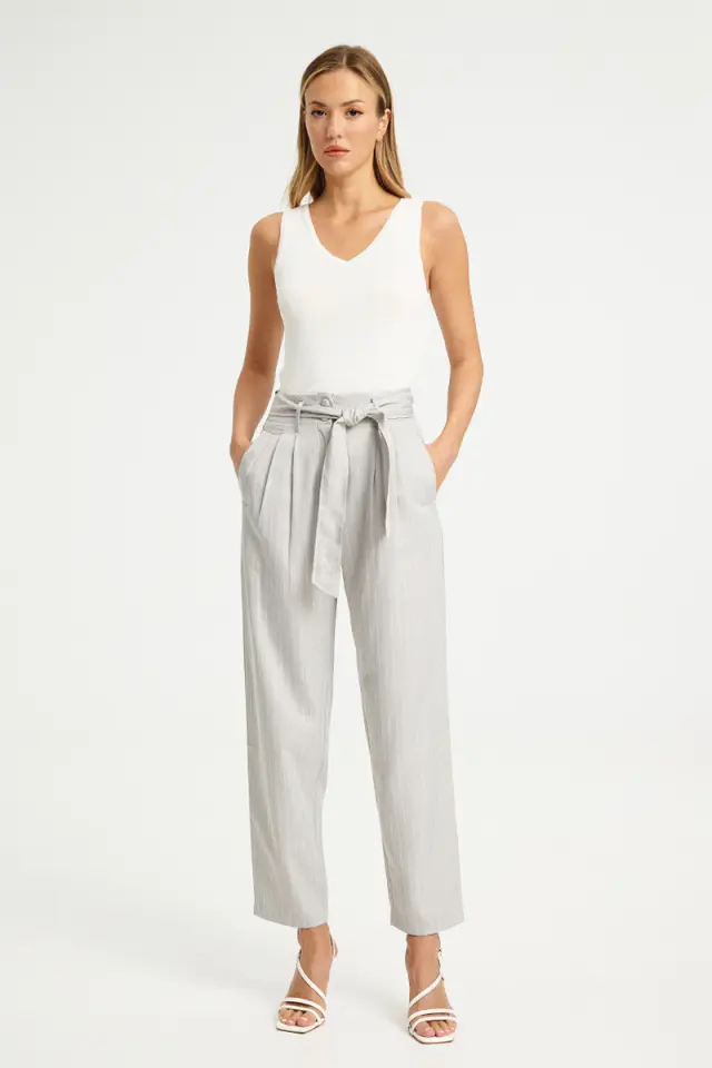 Ριγέ Tailored Παντελόνι HEDI TROUSERS - XXS