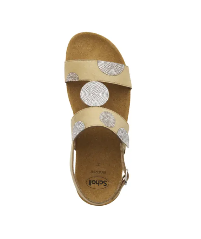 SCHOLL Δερμάτινες Ανατομικές Πλατφόρμες Σε Μπεζ Χρώμα F298761002 - 41 2