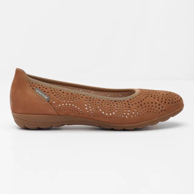 Mephisto Μπαλαρίνες Γυναικείο δέρμα Nubuck Καφέ MEP/ELSIE PERF TOBACCO - 42