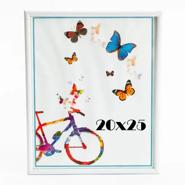 Κορνίζα Πλαστική χρώμα Λευκό 20X25cm P2025