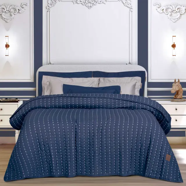 Κουβερλί 230x250 King Size Essential Greenwich Polo Club 3492 Blue 100% Microfiber