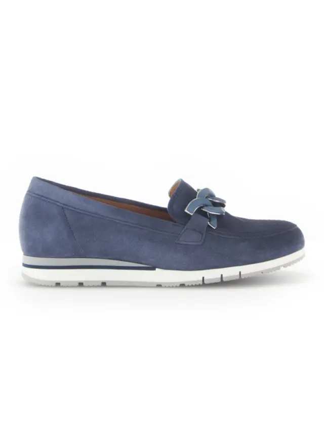 Gabor Μοκασίνια-Loafers Γυναικείο δέρμα suede Μπλέ GAB/52415 36-JEANS 3