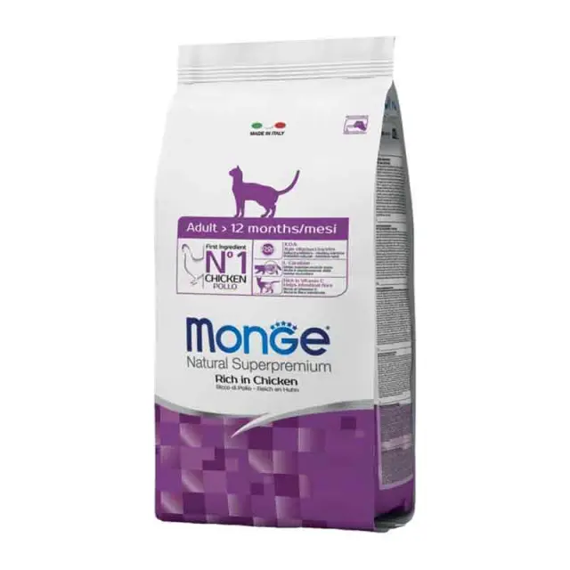 Monge Adult Ξηρά Τροφή Γάτας Κοτόπουλο 1.5kg