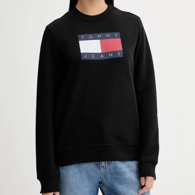 Πουλόβερ Tommy Hilfiger DW0DW22564_NEBDS Μαύρο - XS