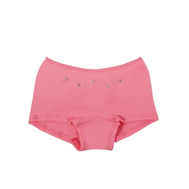 Minerva Παιδικό Boxer Κορίτσι Metal Strass, Χρώμα ΡΟΖ CORAL - 10 Y