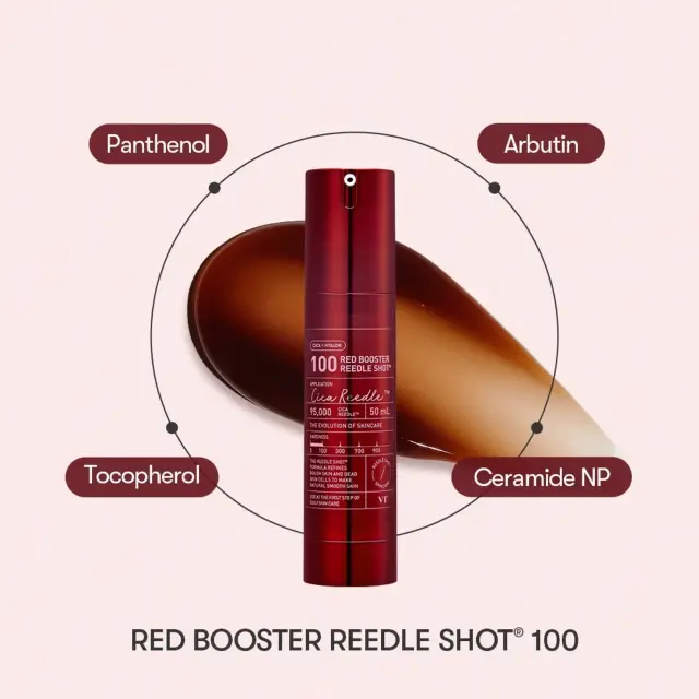 Vt Cosmetics Red Booster Reedle Shot 100 - Premium αντιρυτιδική και αναπλαστική φροντίδα με τεχνολογία Reedle Shot 100 - 50ml 3