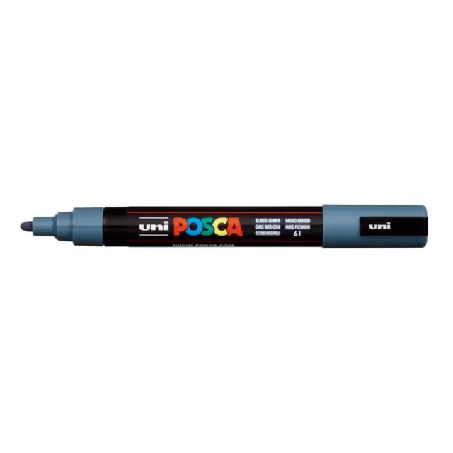 Μαρκαδόρος Σχεδίου Uni Posca PC-5M Medium με πάχος μύτης 1.8-2.5mm - Slate GrayPC-5M(E) - SLATE GRAY