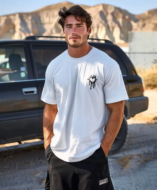 T-shirt Noshame® Λευκό με τύπωμα - 3025207 - XXL