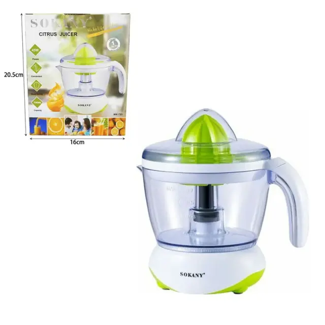 Sokany Ηλεκτρικός Στίφτης 45W με Χωρητικότητα 700ml WK-725 - Sokany Juicer 45W with 700ml Capacity WK-725 5599