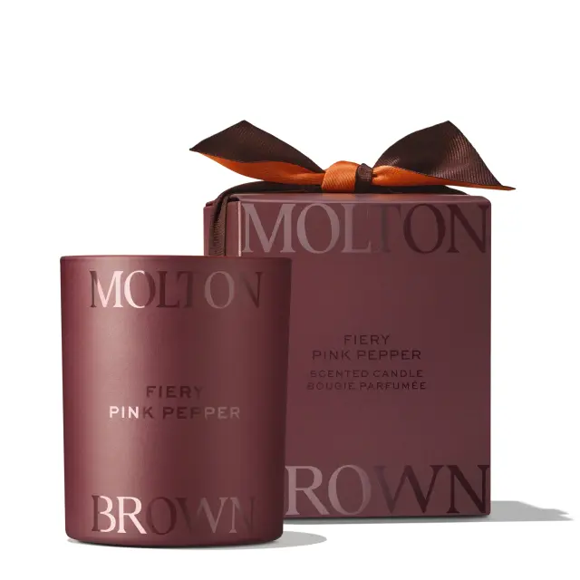 Fiery Pink Pepper Scented Candle Limited Edition Design 190gr