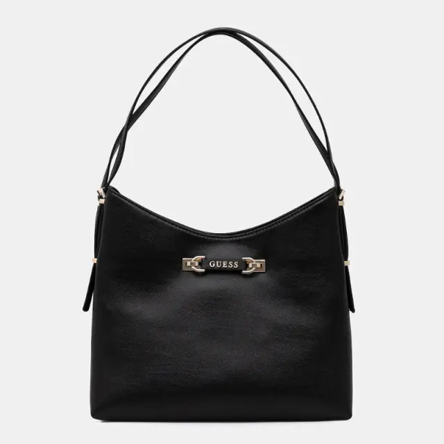 Guess - Γυναικεία Τσάντα Ώμου Lefia Large Hobo HWBG9644020-BLA Μαύρο