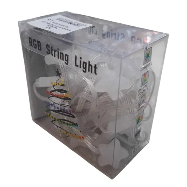 Χριστουγεννιάτικα φώτα LED RGB με USB - Stars - 5m - 33L - 272357 3
