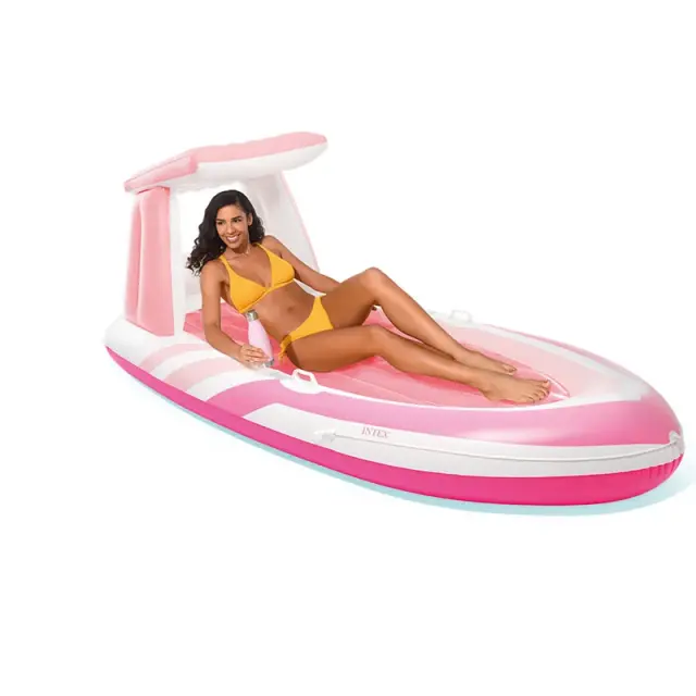 Intex 57804 Pink Paradise Boat Φουσκωτό Στρώμα Θαλάσσης 175cm 2