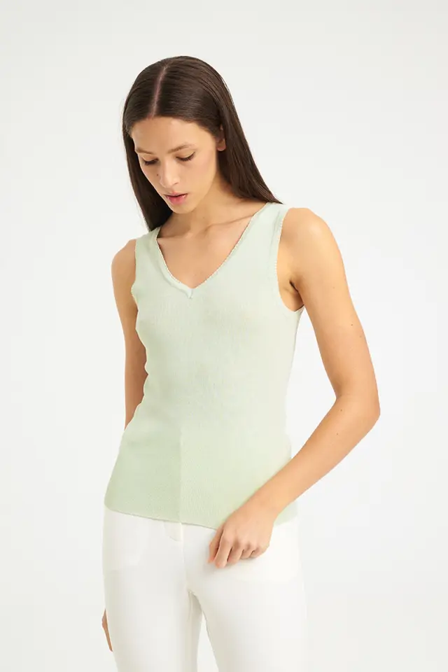 Πλεκτό Τοπ με V Ντεκολτέ DOMNA KNIT TOP - S