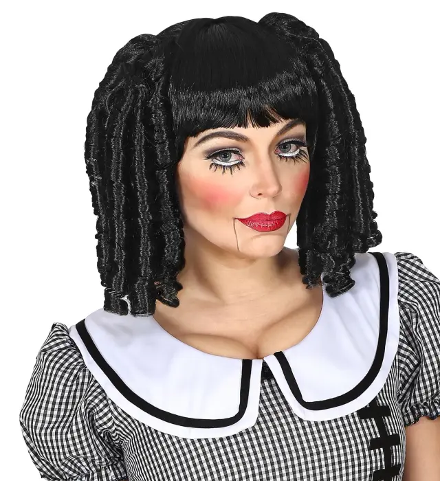 Αποκριάτικο Αξεσουάρ Περούκα Doll (Widmann) (W-01506) 2