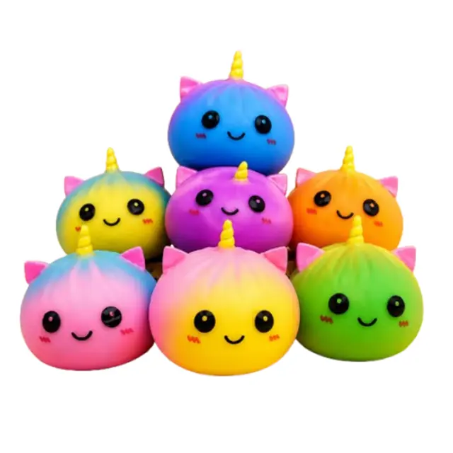 Squishy Dumpling Bun Rainbow Unicorn Edition Μεγάλο OEM