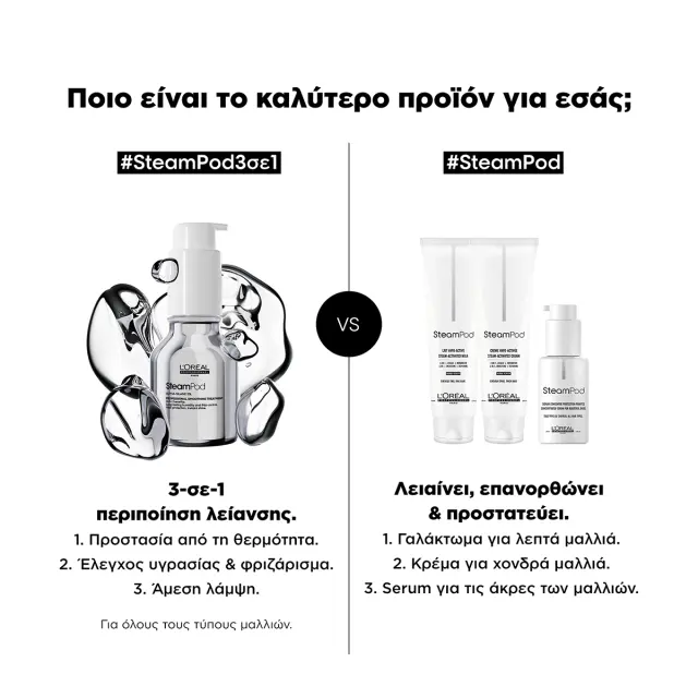 L´Oréal Professionnel Steampod Professionnal Smoothing Treatment serum for protecting hair from heat and humidity 50 ml 2